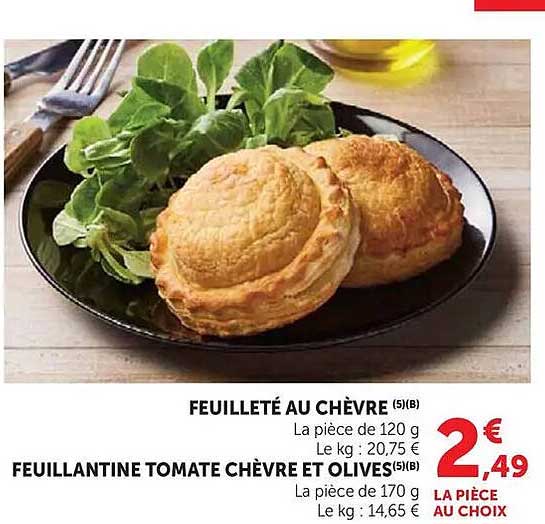 FEUILLETÉ AU CHÈVRE