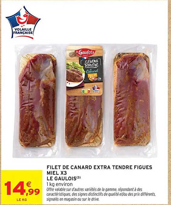 FILET DE CANARD EXTRA TENDRE FIGUES MIEL X3 LE GAULOIS(3)