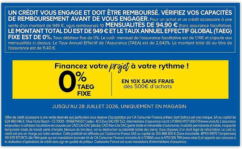 Financez votre projet à votre rythme !