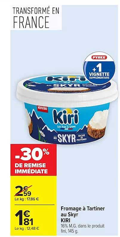 Fromage à Tartiner au Skyr KIRI