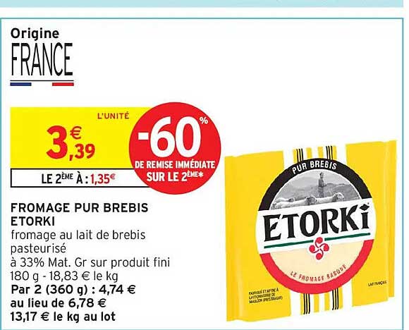 FROMAGE PUR BREBIS ETORKI