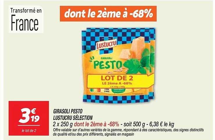 GIRASOLI PESTO LUSTUCRU SÉLECTION