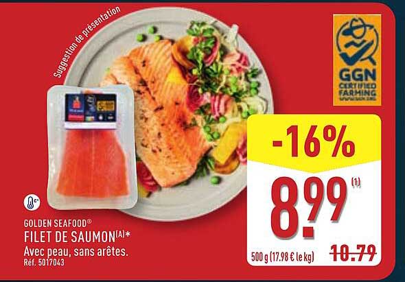 GOLDEN SEAFOOD® FILET DE SAUMON(A)*