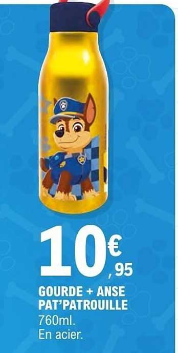 GOURDE + ANSE PAT’PATROUILLE 760ml. En acier.