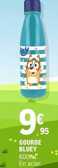 GOURDE BLUEY 600ml. En acier.