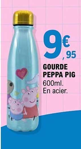GOURDE PEPPA PIG 600ml. En acier.