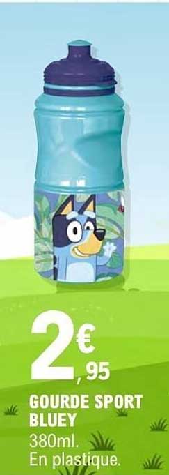 GOURDE SPORT BLUEY 380ml. En plastique.