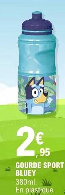 GOURDE SPORT BLUEY 380ml. En plastique.