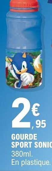 GOURDE SPORT SONIC 380ml. En plastique.