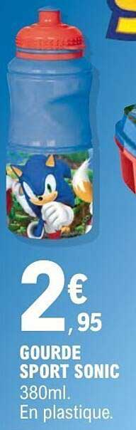GOURDE SPORT SONIC 380ml. En plastique.