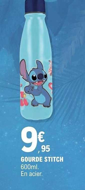 GOURDE STITCH 600ml. En acier.