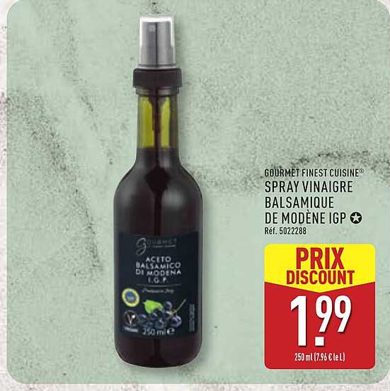 GOURMET FINEST CUISINE® SPRAY VINAIGRE BALSAMIQUE DE MODENE IGP