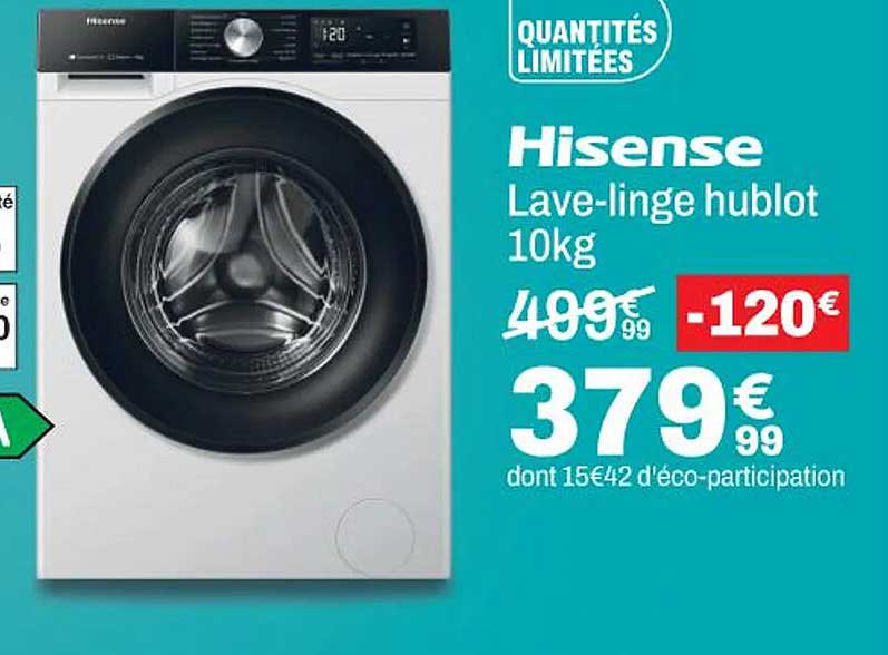 Hisense Lave-linge hublot 10kg
