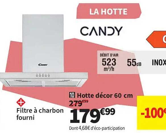Hotte décor 60 cm