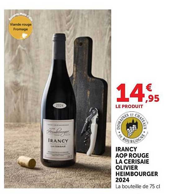 IRANCY AOP ROUGE LA CERISAIE OLIVIER HEIMBOURGER 2024