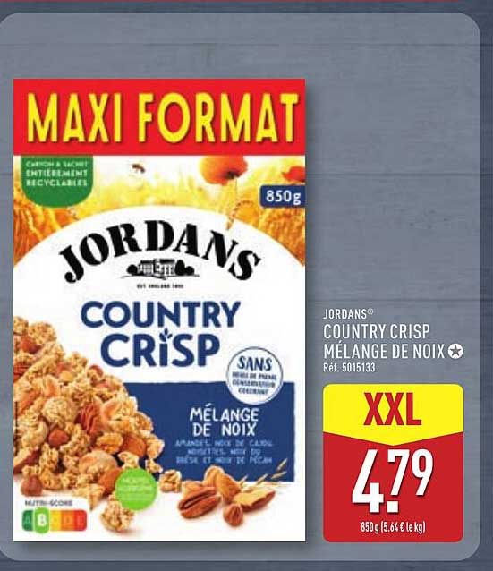 JORDANS COUNTRY CRISP MELANGE DE NOIX