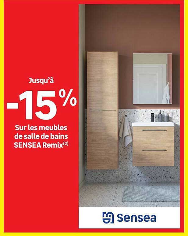 Jusqu’à -15% Sur les meubles de salle de bains SENSEA Remix(2)