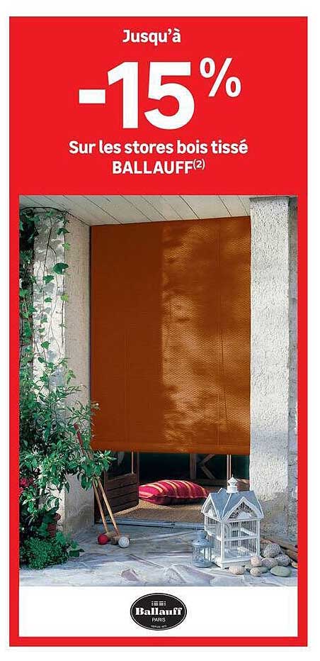 Jusqu’à -15% Sur les stores bois tissé BALLAUFF(2)