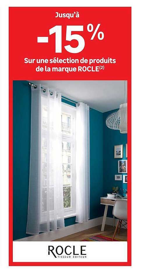 Jusqu’à -15% Sur une sélection de produits de la marque ROCLE(2)