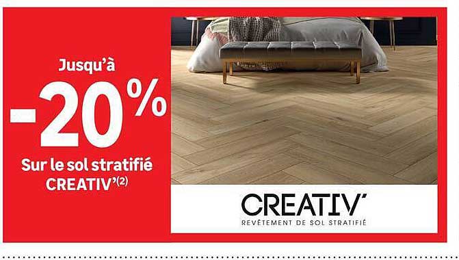 Jusqu'à -20% sur le sol stratifié CREATIV'(2)