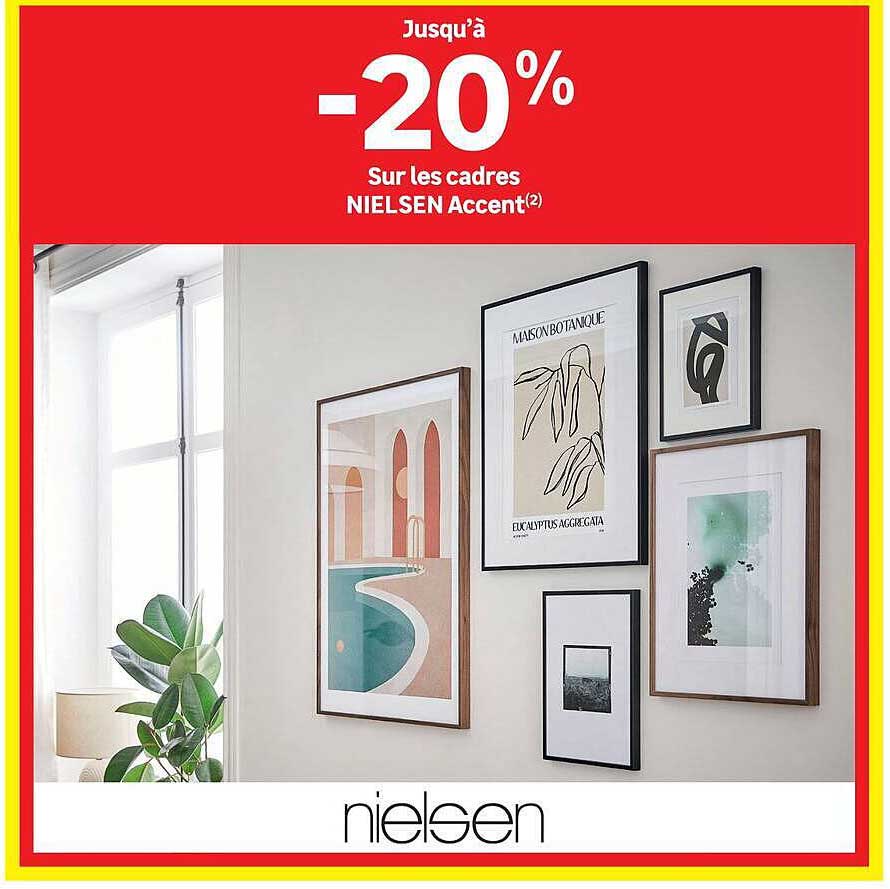 Jusqu’à -20% sur les cadres NIELSEN Accent(2)