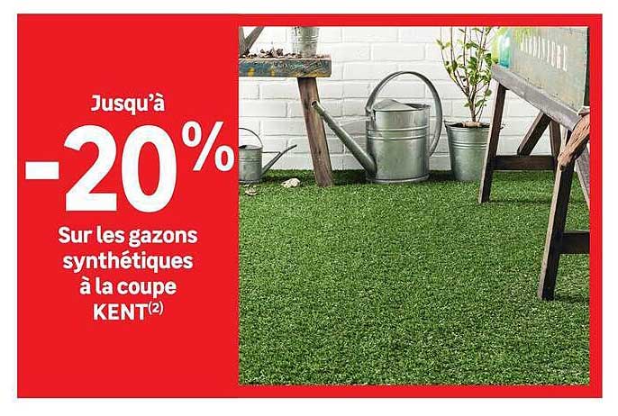 Jusqu’à -20% Sur les gazons synthétiques à la coupe KENT(2)