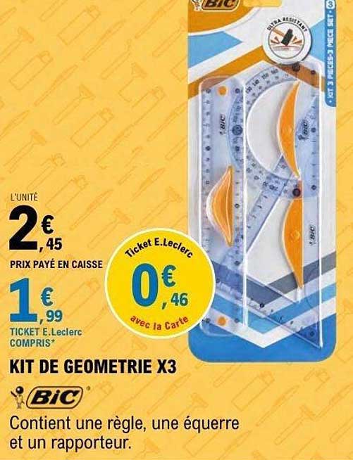 KIT DE GEOMETRIE X3