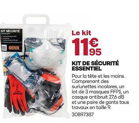 KIT DE SÉCURITÉ ESSENTIEL