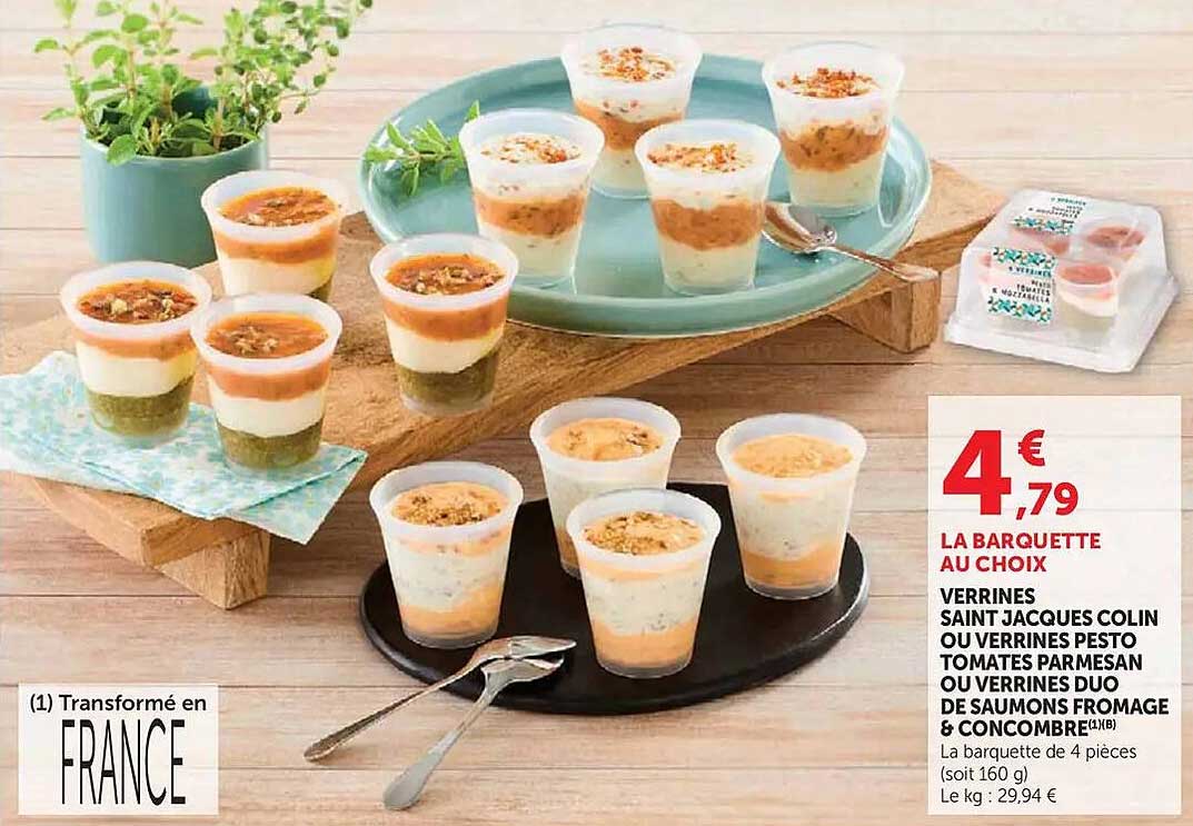 LA BARQUETTE AU CHOIX