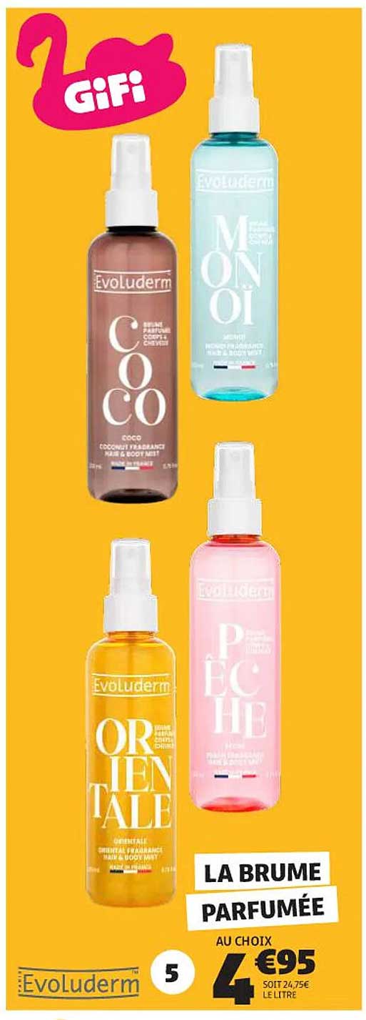 LA BRUME PARFUMÉE AU CHOIX 4€95