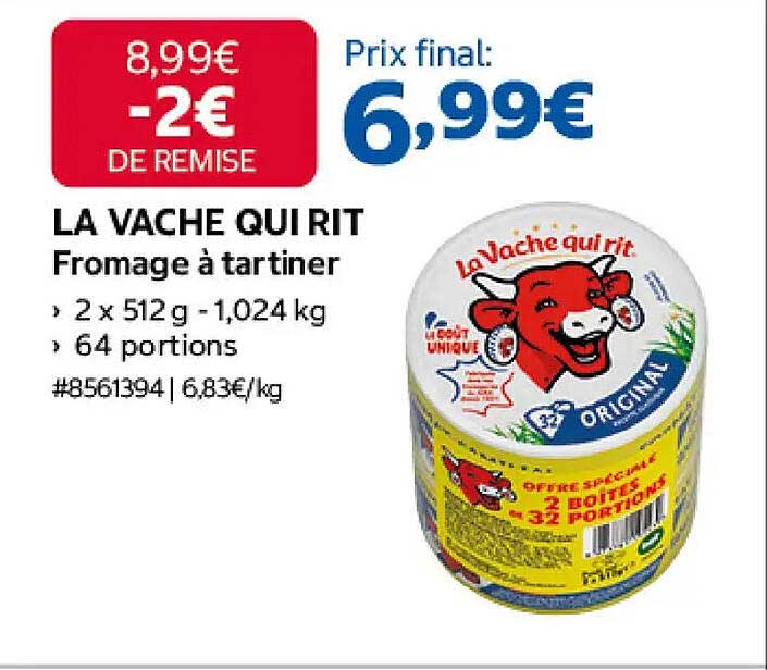 LA VACHE QUI RIT Fromage à tartiner