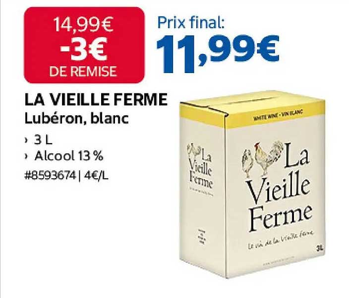 LA VIEILLE FERME Lubéron, blanc