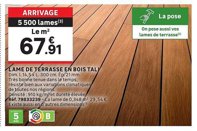 LAME DE TERRASSE EN BOIS TALY