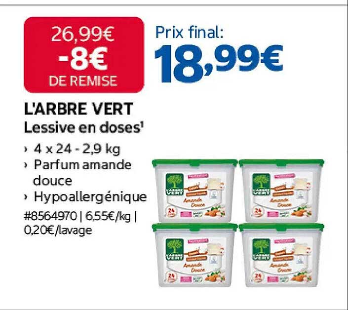 L'ARBRE VERT Lessive en doses¹