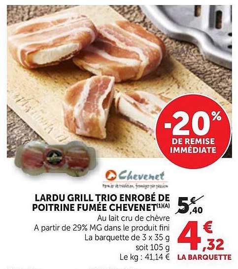 LARDU GRILL TRIO ENROBÉ DE POITRINE FUMÉE CHEVENET