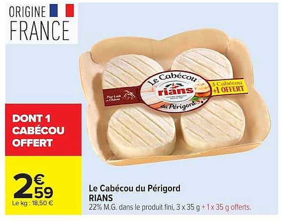 Le Cabécou du Périgord RIANS