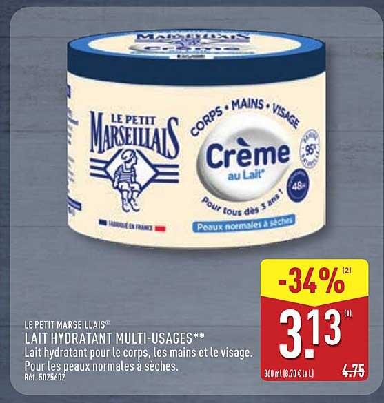 LE PETIT MARSEILLAIS® LAIT HYDRATANT MULTI-USAGES**