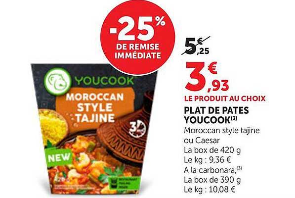 LE PRODUIT AU CHOIX PLAT DE PATES YOUCOOK(3)