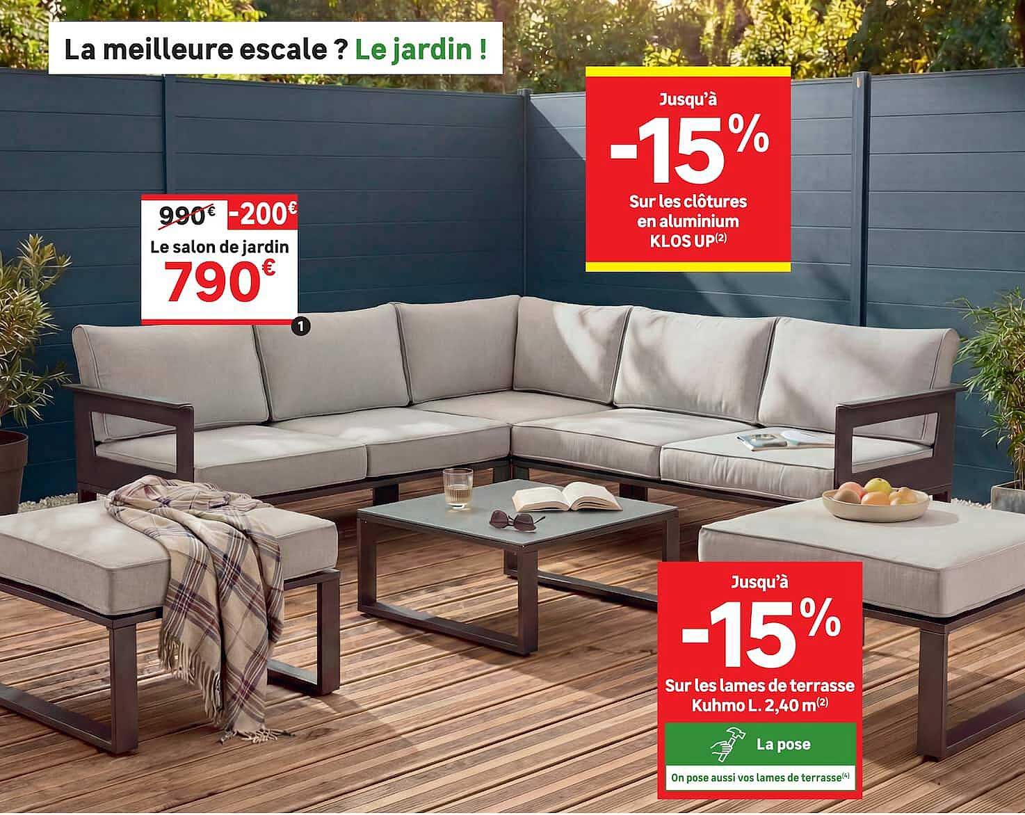 Le salon de jardin