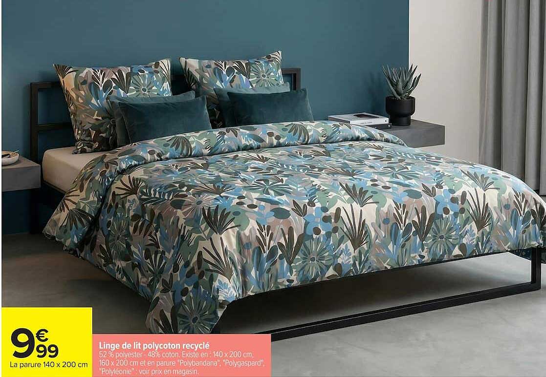 Linge de lit polycoton recyclé