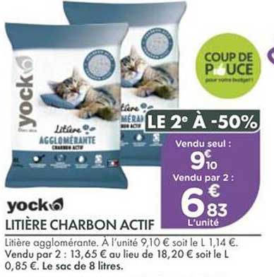 LITIÈRE CHARBON ACTIF