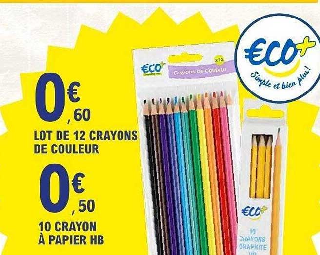 LOT DE 12 CRAYONS DE COULEUR