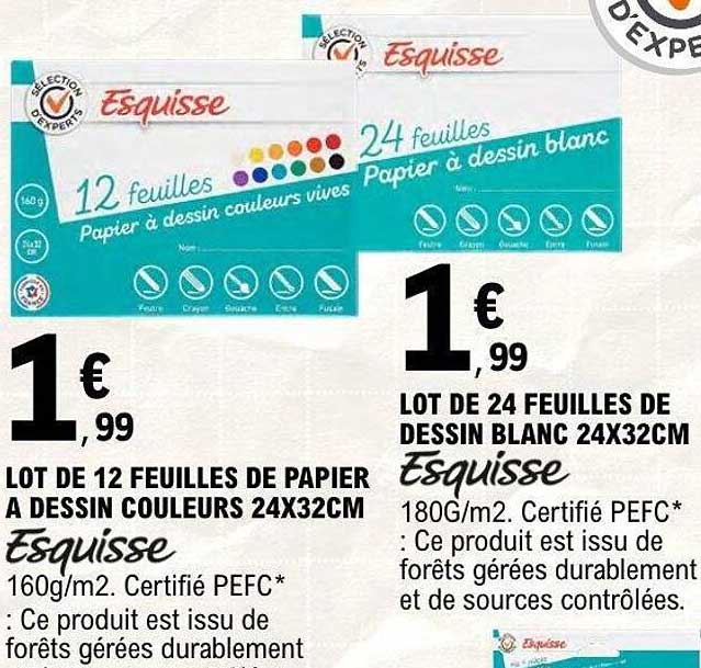 LOT DE 12 FEUILLES DE PAPIER A DESSIN COULEURS 24X32CM Esquisse