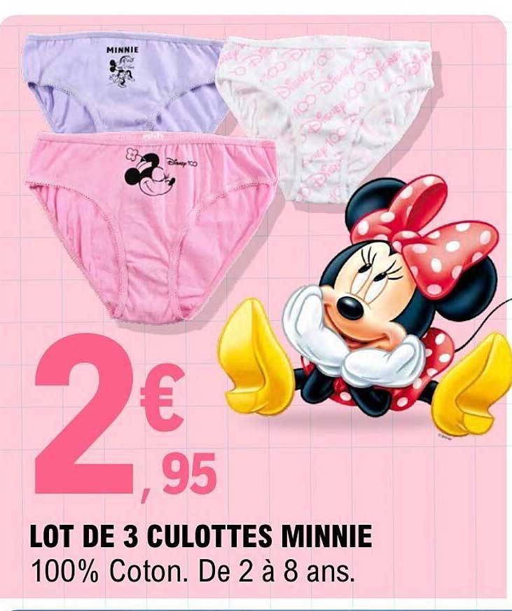 LOT DE 3 CULOTTES MINNIE