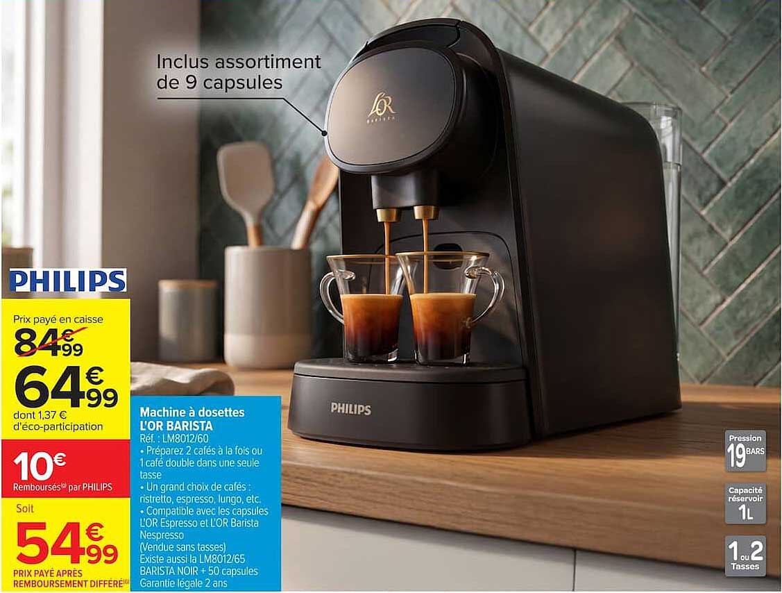 Machine à dosettes L'OR BARISTA