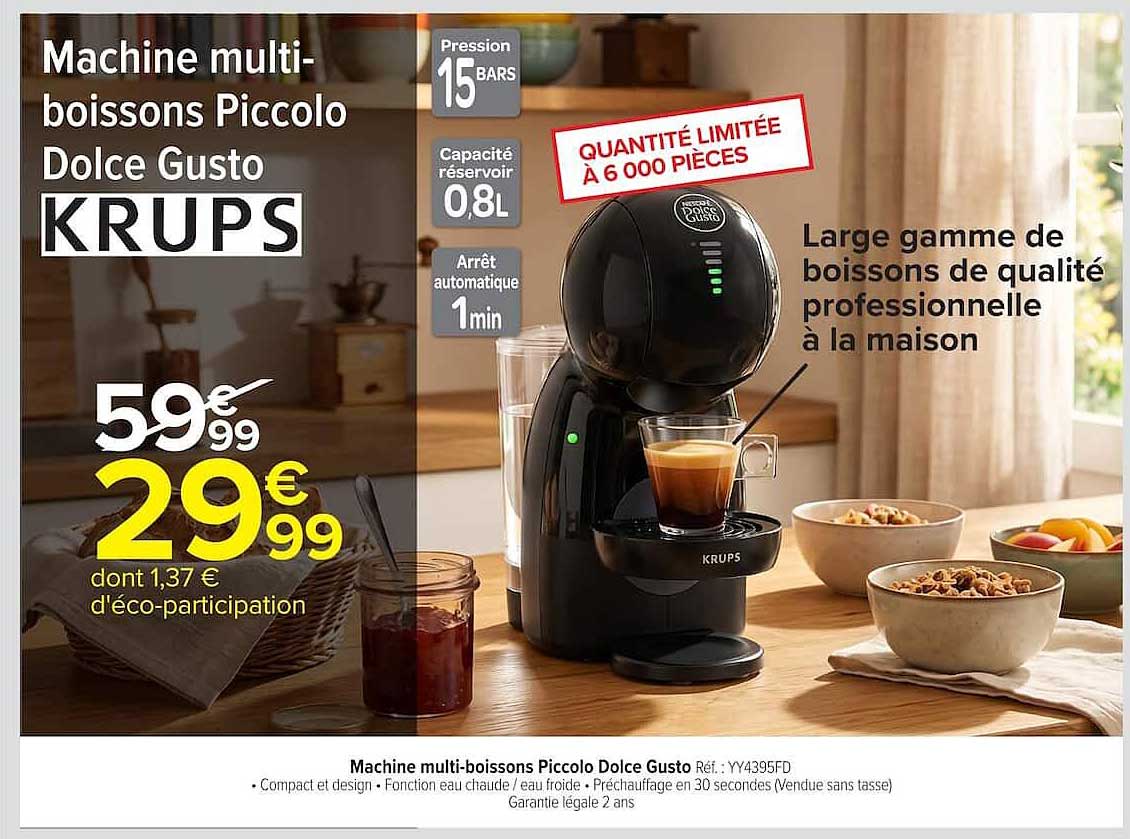 Machine multi-boissons Piccolo Dolce Gusto KRUPS