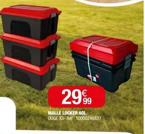 MALLE LOCKER 60L OUGE X3- Réf : 10000246837