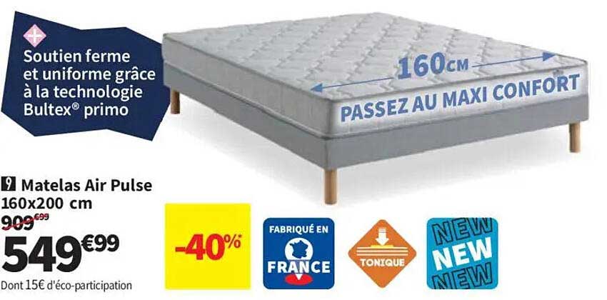 Matelas Air Pulse 160x200 cm