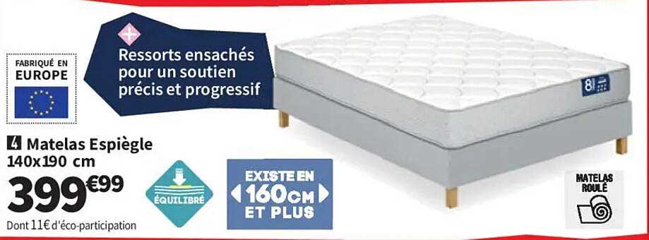 Matelas Espiègle 140x190 cm