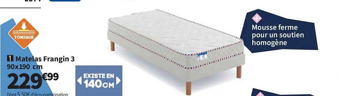 Matelas Frangin 3 90x190 cm